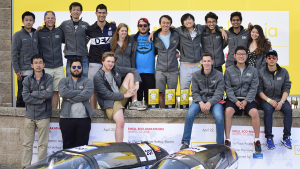 Duke Electric Vehicles team with Eco-Marathon prizes