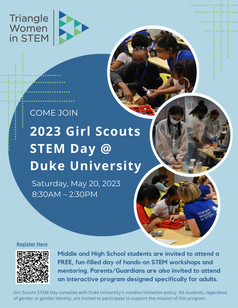 2023 Girl Scouts STEM Day at Duke