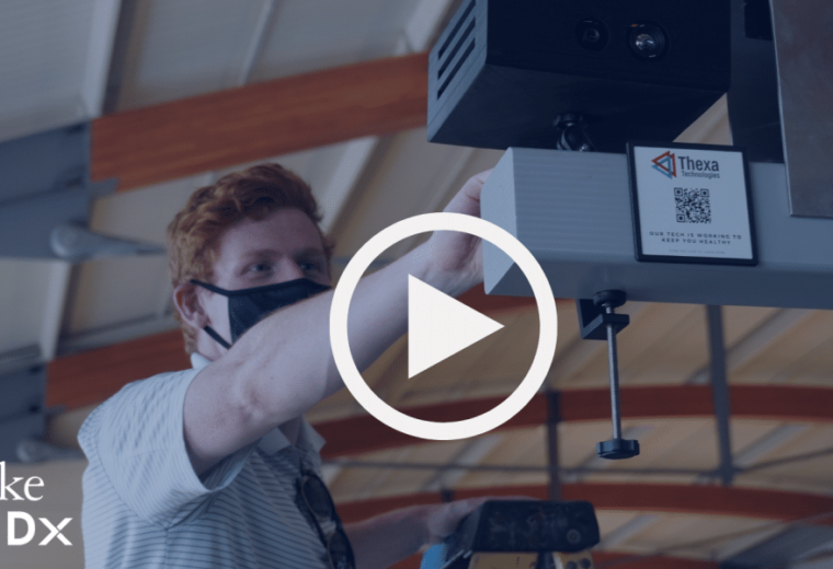 Video still of Duke MEDx video on Thexa Technologies