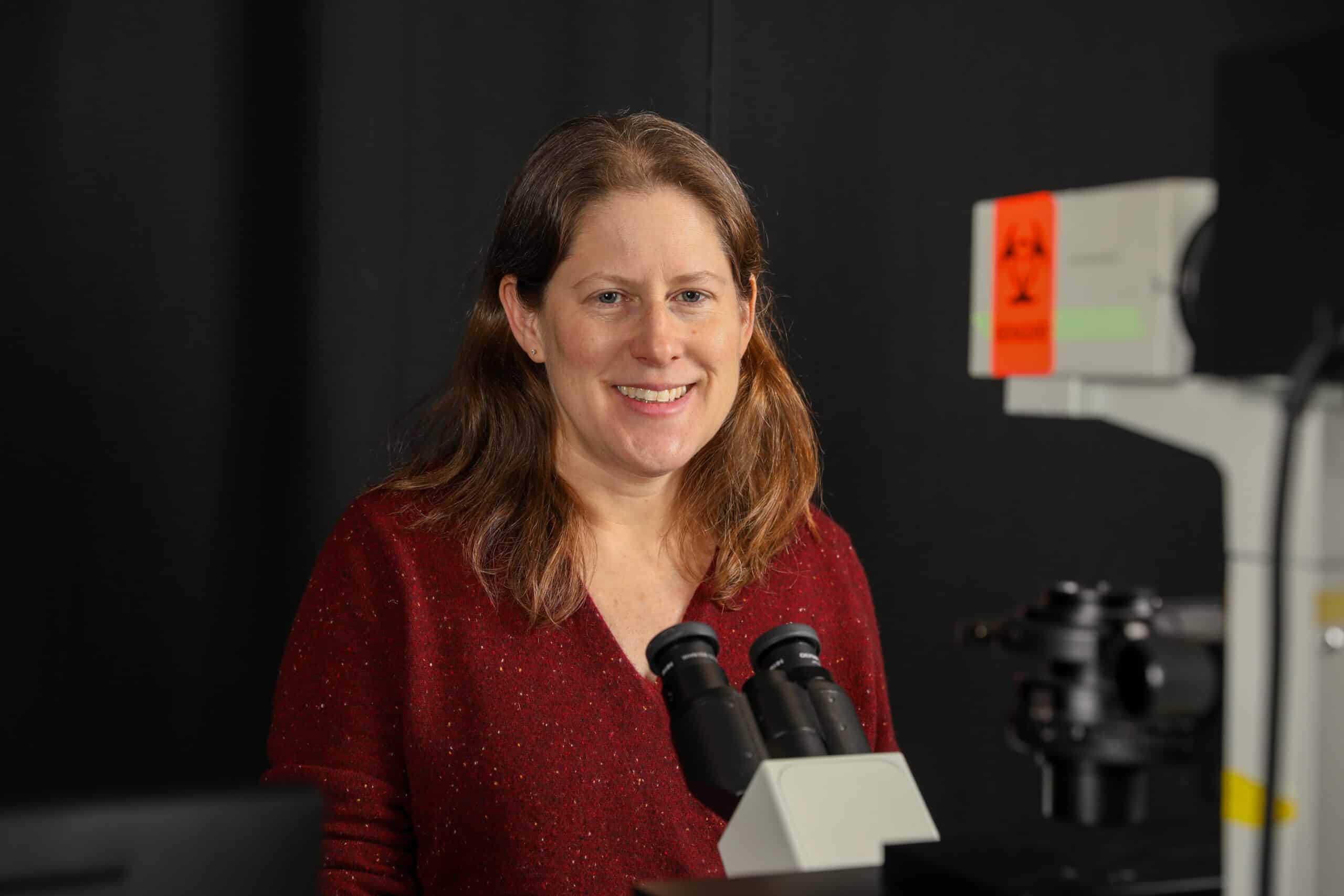 Christine Payne in lab