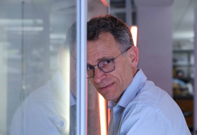 David Mitzi in lab